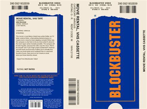 blockbuster video vhs case